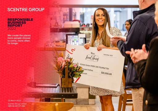 Thumbnail Scentre Group Sustainability Report 2022