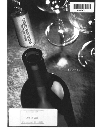 Thumbnail Constellation Brands Annual Report 2009