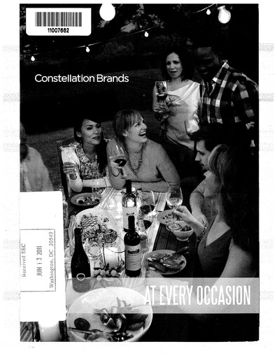 Thumbnail Constellation Brands Annual Report 2011