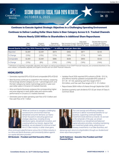 Thumbnail Constellation Brands Quarterly Report 2026-q2