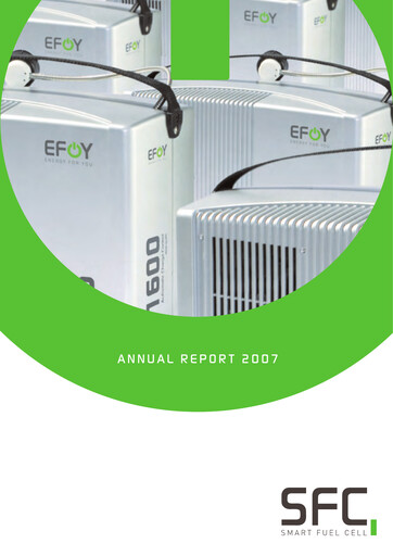 Thumbnail SFC Energy AG Annual Report 2007