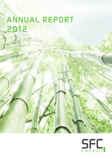 Thumbnail SFC Energy AG Annual Report 2012