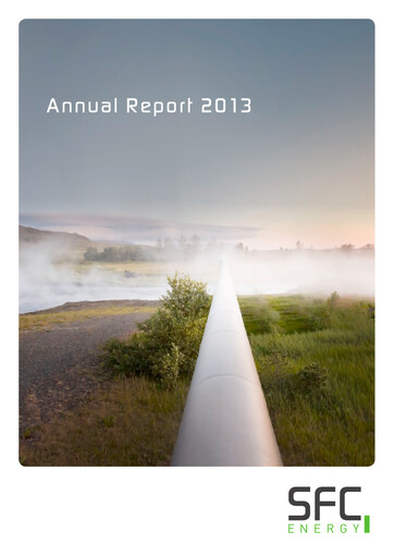 Thumbnail SFC Energy AG Annual Report 2013