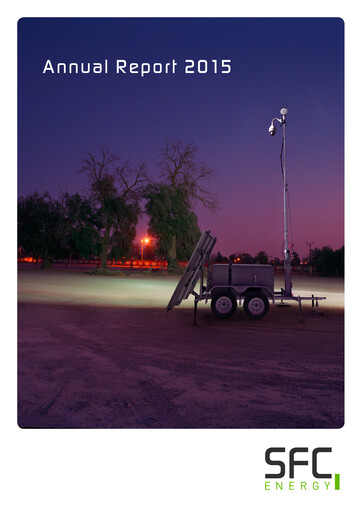 Thumbnail SFC Energy AG Annual Report 2015