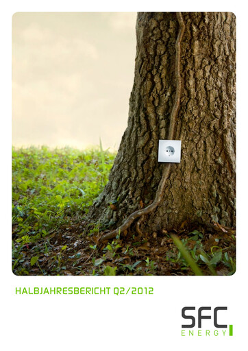 Thumbnail SFC Energy AG Half-year Report 2012-h1