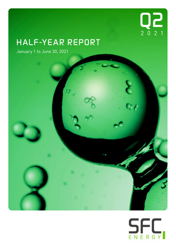 Thumbnail SFC Energy AG Half-year Report 2021-h1
