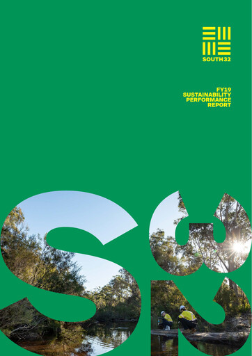 Thumbnail South32 Sustainability Report 2019