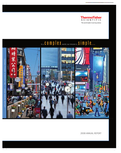 Thumbnail Thermo Fisher Scientific Annual Report 2008
