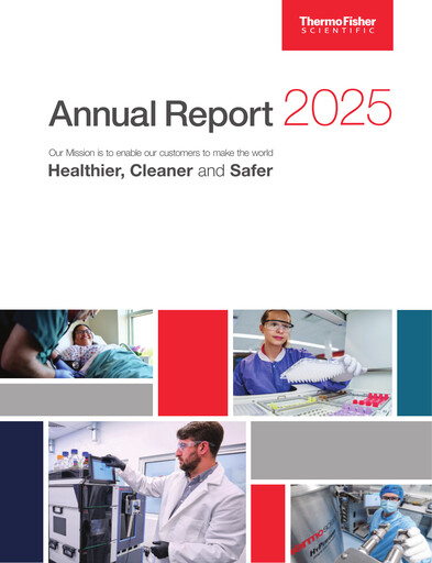 Miniature Thermo Fisher Scientific Rapport annuel 2025
