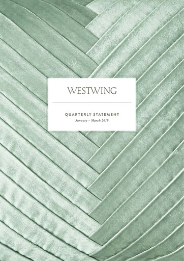 Miniature Westwing Group Rapport trimestriel 2019-q1