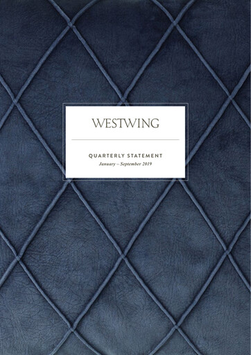Miniature Westwing Group Rapport trimestriel 2019-q3