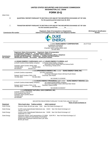 Thumbnail Duke Energy Quarterly Report 2019-q2
