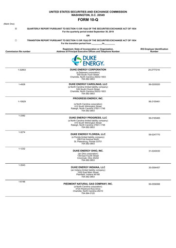 Thumbnail Duke Energy Quarterly Report 2019-q3