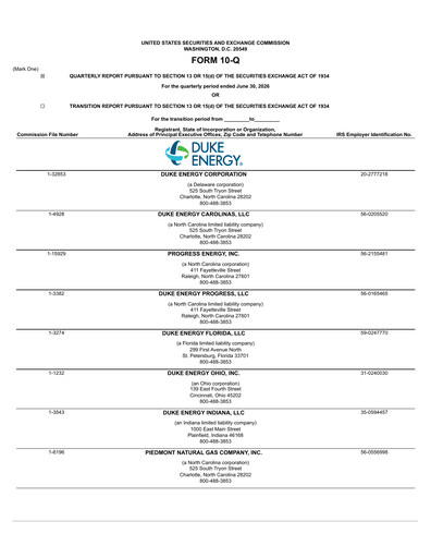 Thumbnail Duke Energy Quarterly Report 2026-q2