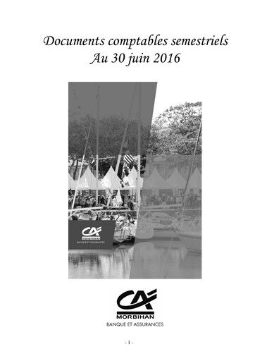 Miniature Caisse Régionale de Crédit Agricole du Morbihan Rapport semestriel 2016-h1