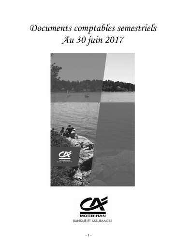 Miniature Caisse Régionale de Crédit Agricole du Morbihan Rapport semestriel 2017-h1