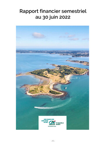 Thumbnail Caisse Régionale de Crédit Agricole du Morbihan Half-year Report 2022-h1