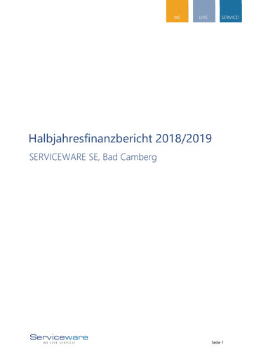 Thumbnail Serviceware Half-year Report 2018-2019-h1