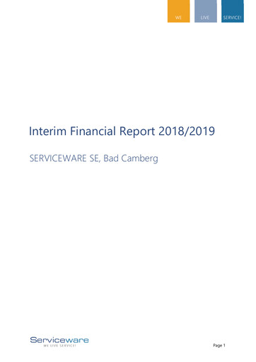 Thumbnail Serviceware Half-year Report 2018-2019-h1