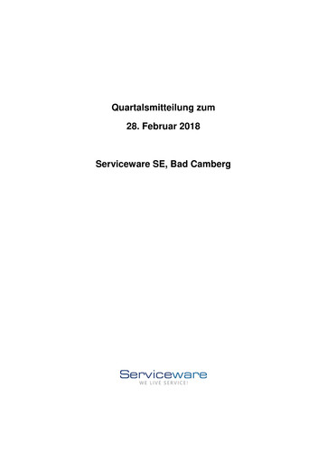 Thumbnail Serviceware Quarterly Report 2017-2018-q1