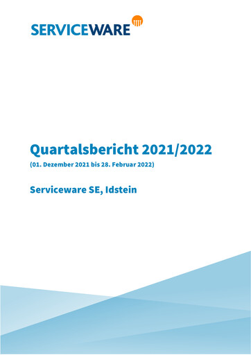 Thumbnail Serviceware Quarterly Report 2021-2022-q1