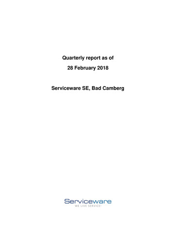 Thumbnail Serviceware Quarterly Report 2017-2018-q1
