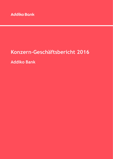 Thumbnail Addiko Bank
 Financial Report 2016