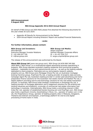 Thumbnail REA Group Annual Report 2024