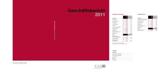 Vorschaubild KAP AG Jahresbericht 2011