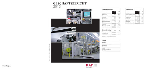 Vorschaubild KAP AG Jahresbericht 2013