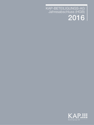 Vorschaubild KAP AG Finanzmitteilung 2016