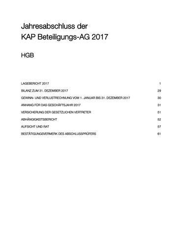 Vorschaubild KAP AG Finanzmitteilung 2017