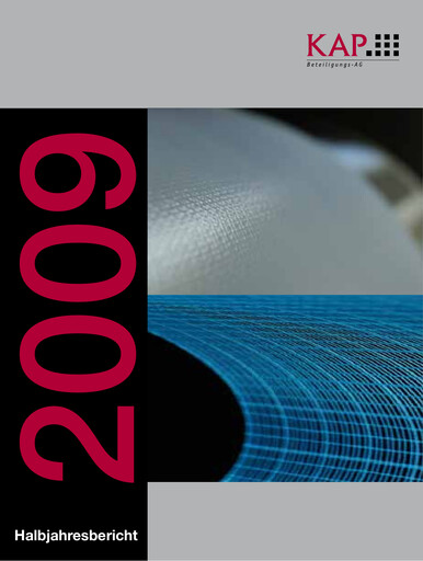 Miniature KAP AG Rapport semestriel 2009-h1
