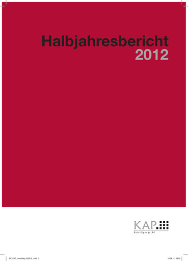 Miniature KAP AG Rapport semestriel 2012-h1