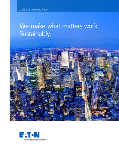 Thumbnail Eaton Sustainability Report 2018