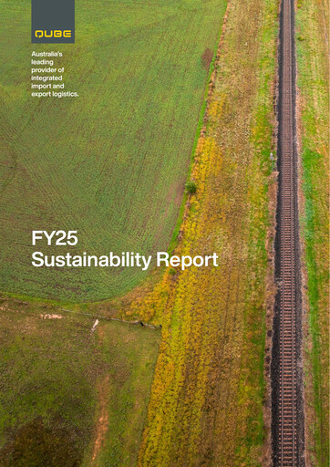Thumbnail Qube Holdings Sustainability Report 2024-2025