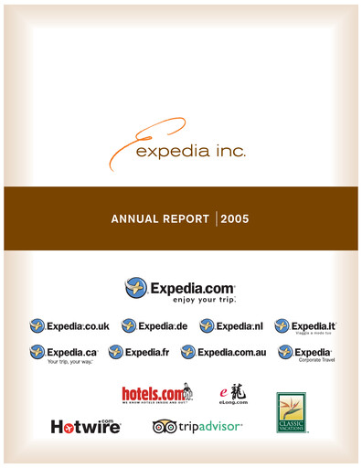 Thumbnail Expedia Group Annual Report 2005