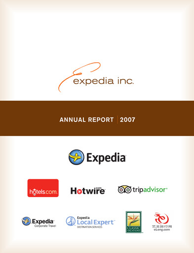 Thumbnail Expedia Group Annual Report 2007