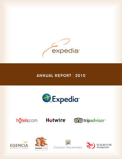 Thumbnail Expedia Group Annual Report 2010