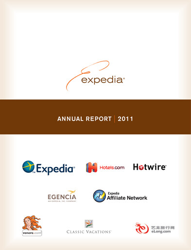 Thumbnail Expedia Group Annual Report 2011