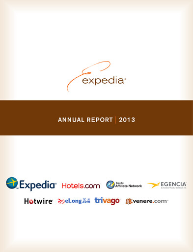 Thumbnail Expedia Group Annual Report 2013