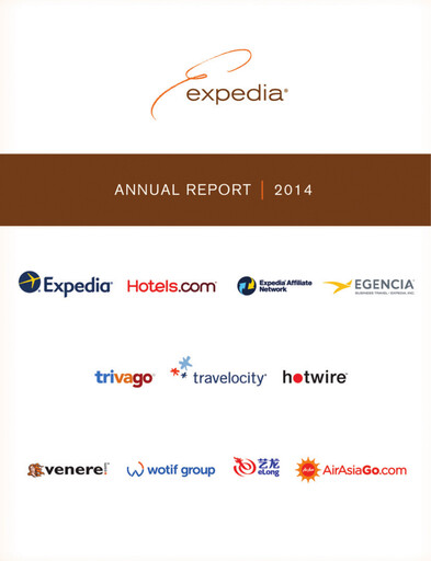 Thumbnail Expedia Group Annual Report 2014