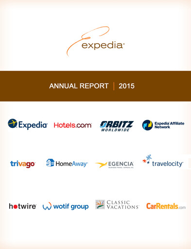 Thumbnail Expedia Group Annual Report 2015