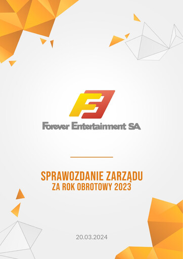 Thumbnail Forever Entertainment Financial Report 2023