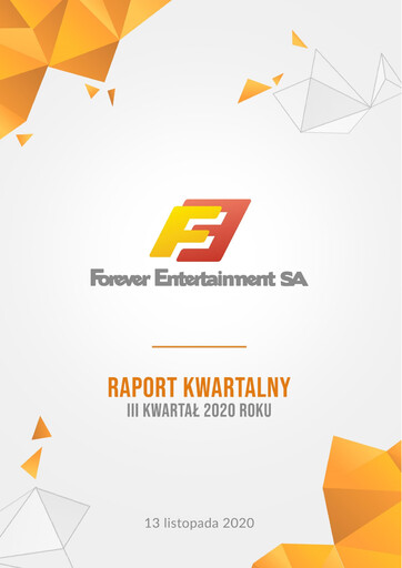 Thumbnail Forever Entertainment Quarterly Report 2020-q3