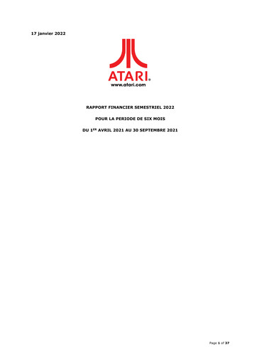 Thumbnail ATARI Half-year Report 2021-h1