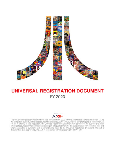 Thumbnail ATARI Universal Registration Document 2023