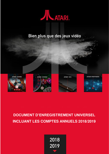 Thumbnail ATARI Universal Registration Document 2019
