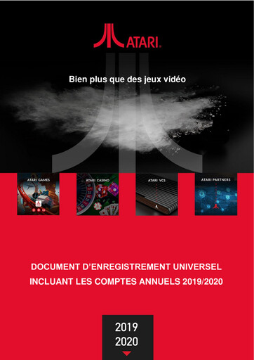 Thumbnail ATARI Universal Registration Document 2020