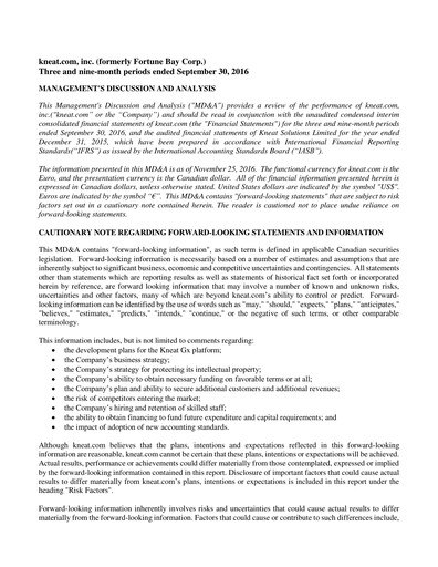 Thumbnail kneat.com Quarterly Report 2016-q3